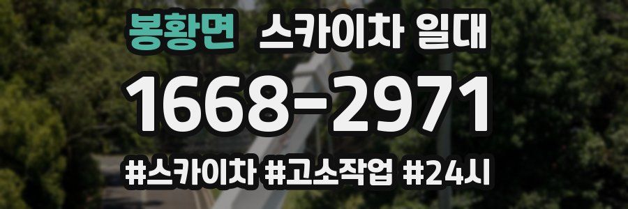봉황면 스카이차 일대