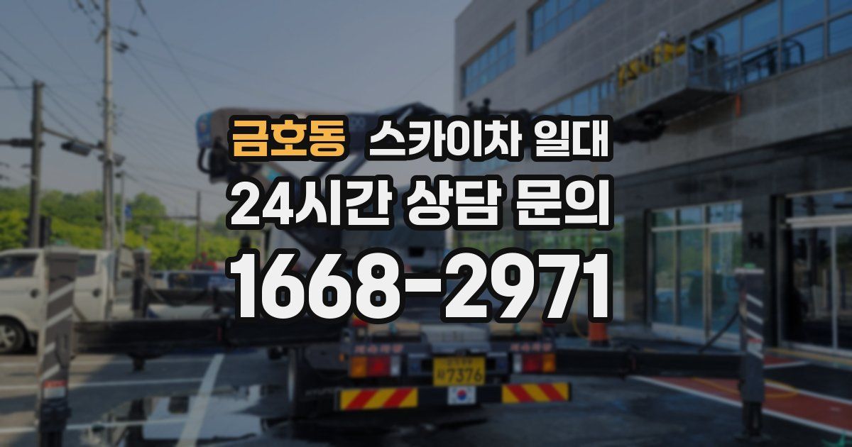 금호동 스카이차 일대