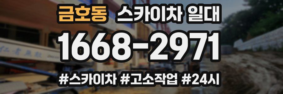 금호동 스카이차 일대