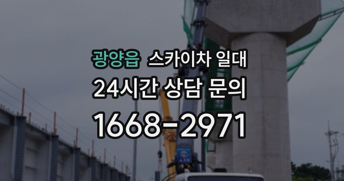 광양읍 스카이차 일대