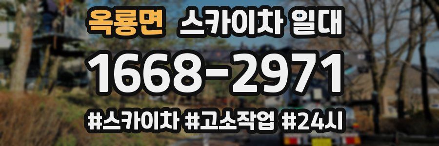 옥룡면 스카이차 일대