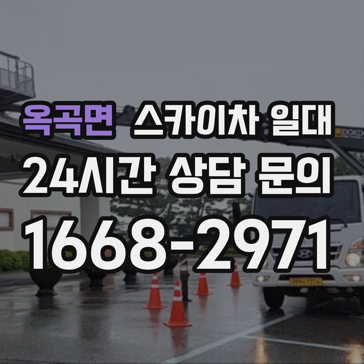 옥곡면 스카이차 일대