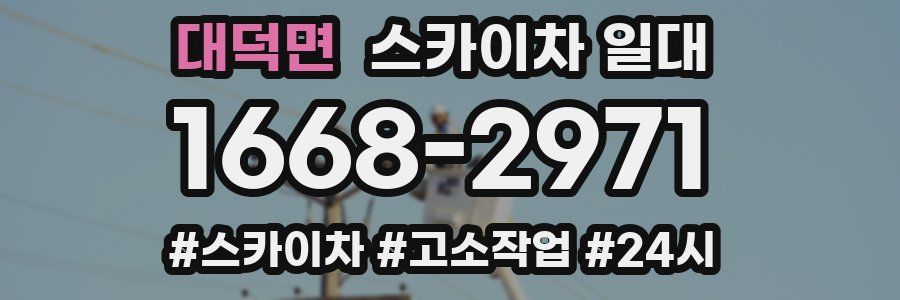 대덕면 스카이차 일대
