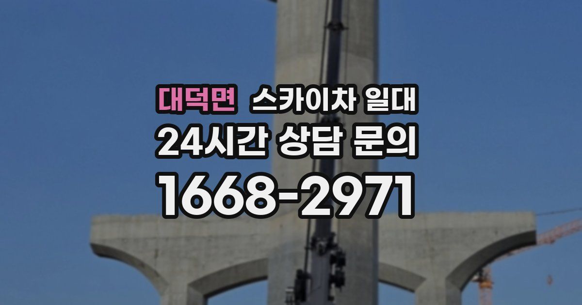 대덕면 스카이차 일대