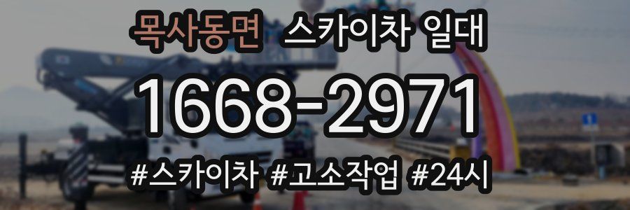 목사동면 스카이차 일대
