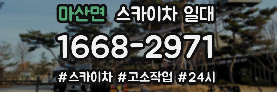 마산면 스카이차 일대