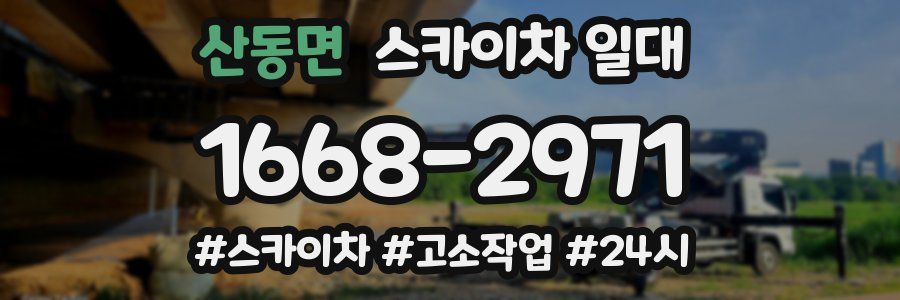 산동면 스카이차 일대