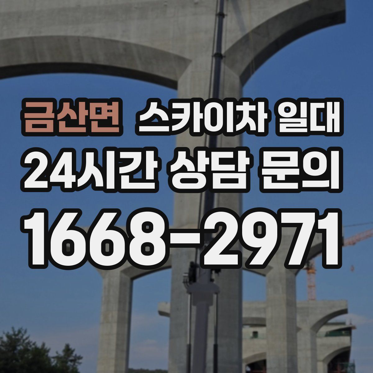 금산면 스카이차 일대