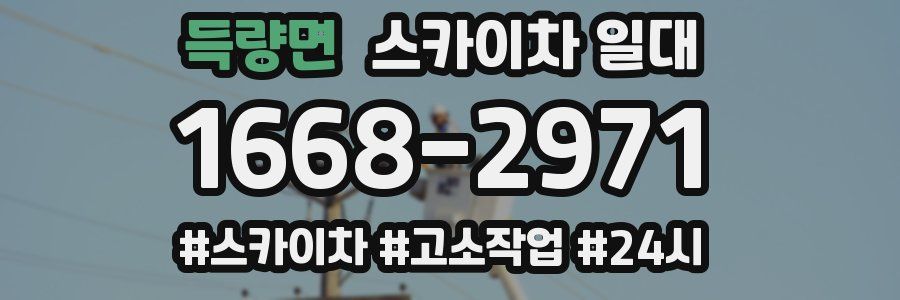 득량면 스카이차 일대