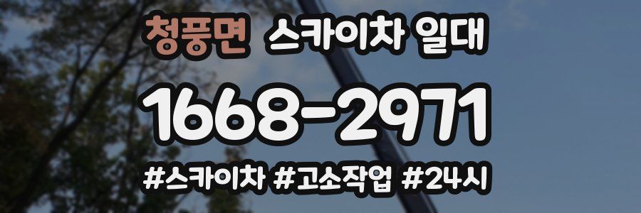 청풍면 스카이차 일대