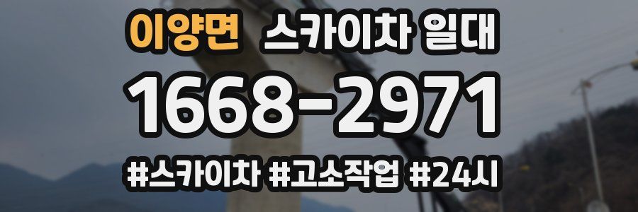 이양면 스카이차 일대