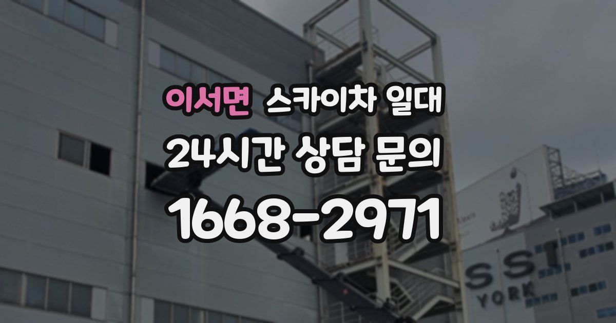 이서면 스카이차 일대