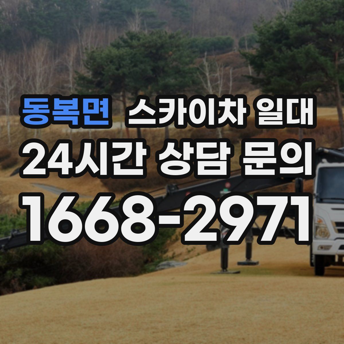동복면 스카이차 일대