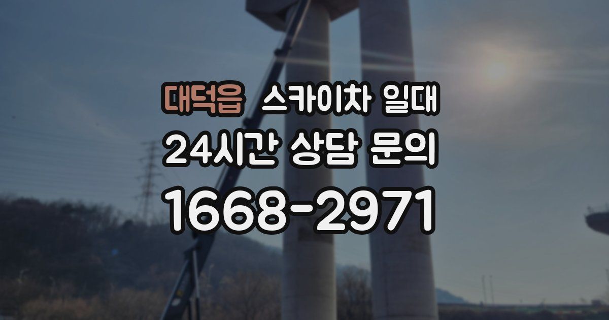 대덕읍 스카이차 일대