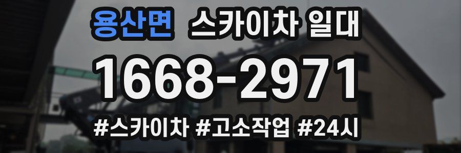 용산면 스카이차 일대