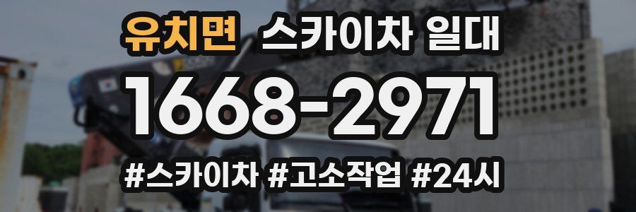 유치면 스카이차 일대