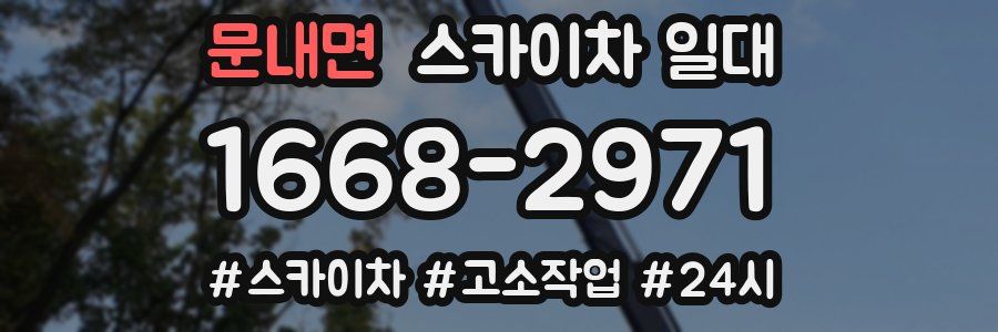 문내면 스카이차 일대