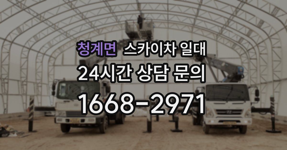 청계면 스카이차 일대