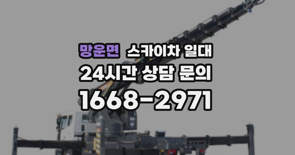 망운면 스카이차 일대