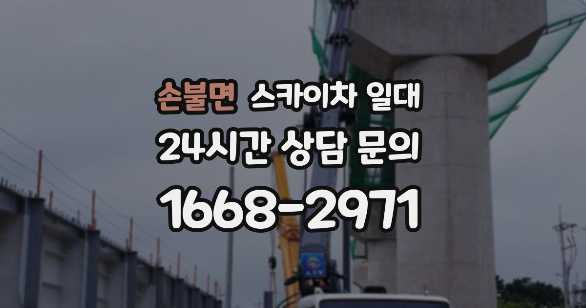 손불면 스카이차 일대
