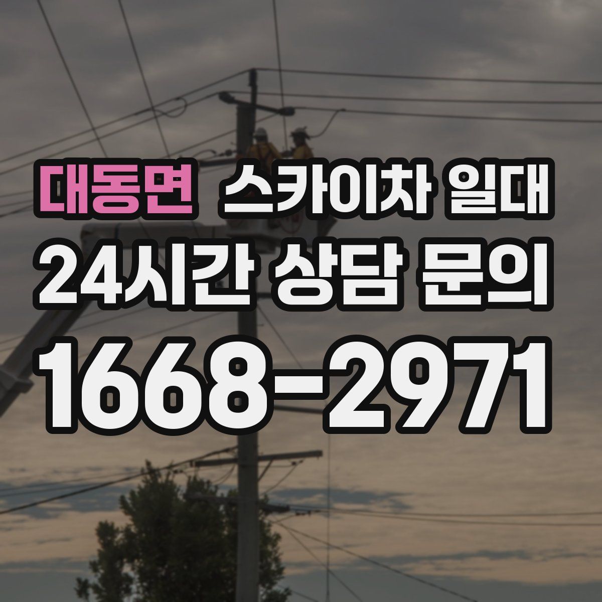 대동면 스카이차 일대