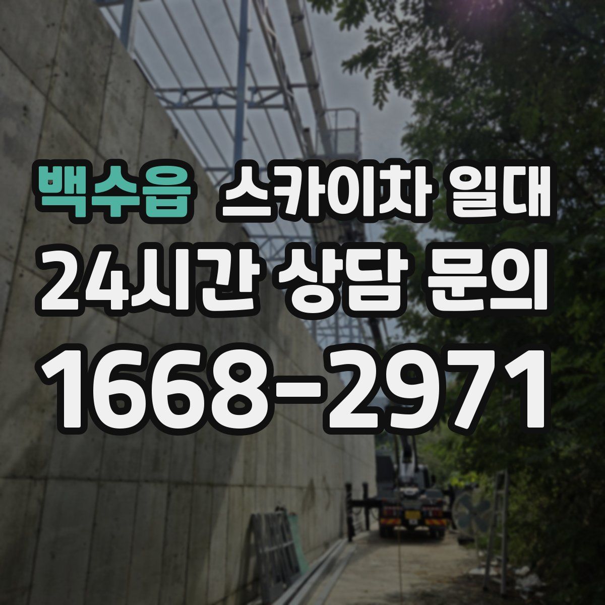 백수읍 스카이차 일대