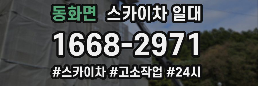 동화면 스카이차 일대