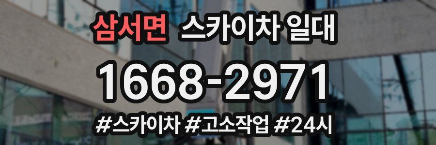 삼서면 스카이차 일대