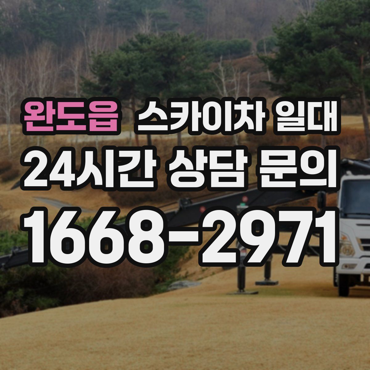 완도읍 스카이차 일대