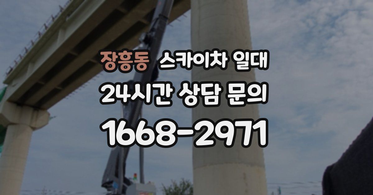 장흥동 스카이차 일대