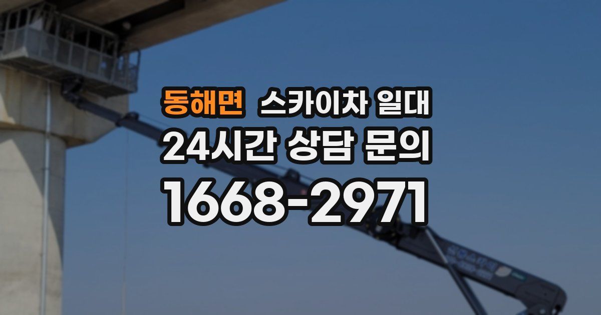 동해면 스카이차 일대