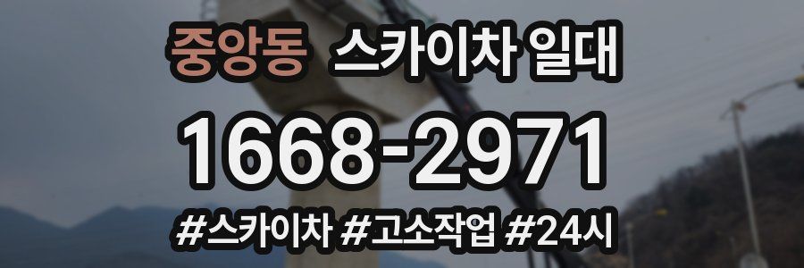중앙동 스카이차 일대