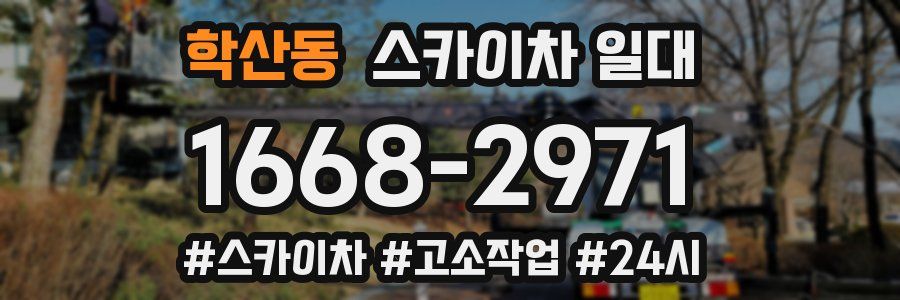 학산동 스카이차 일대