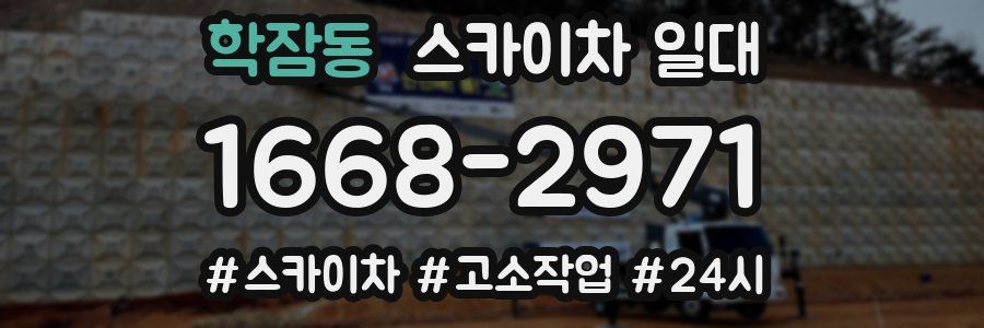 학잠동 스카이차 일대