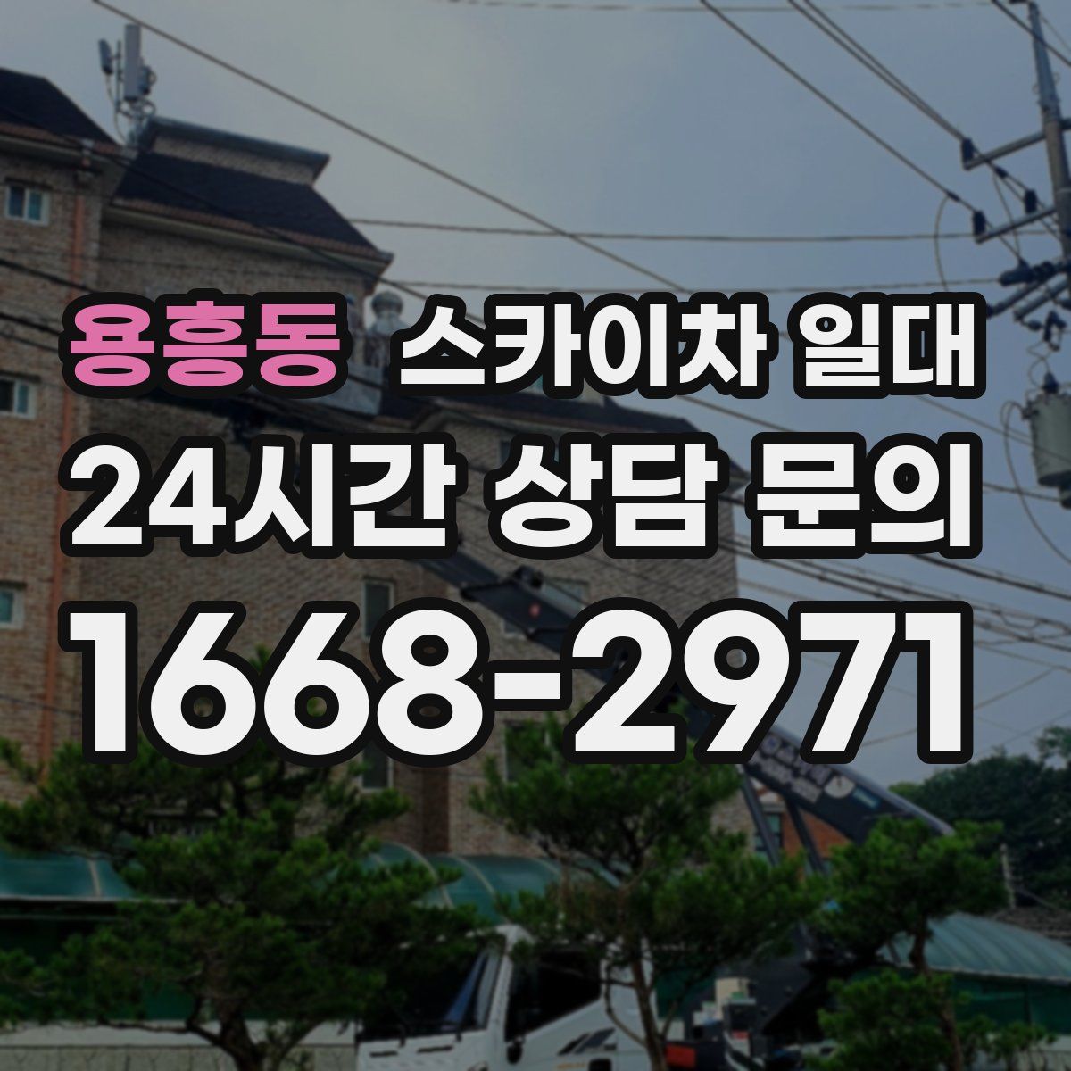 용흥동 스카이차 일대