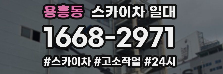 용흥동 스카이차 일대