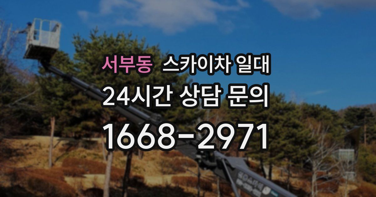 서부동 스카이차 일대