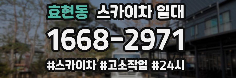 효현동 스카이차 일대