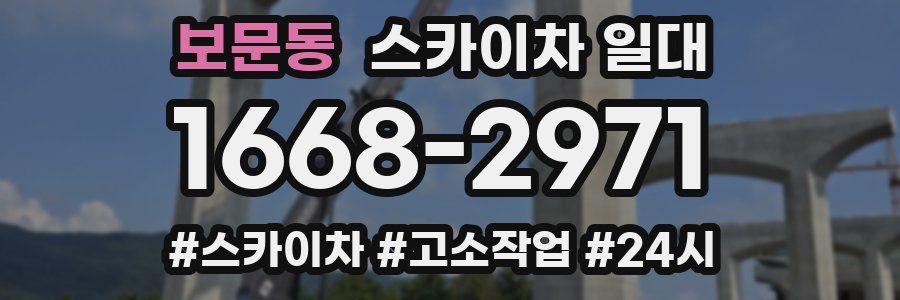 보문동 스카이차 일대