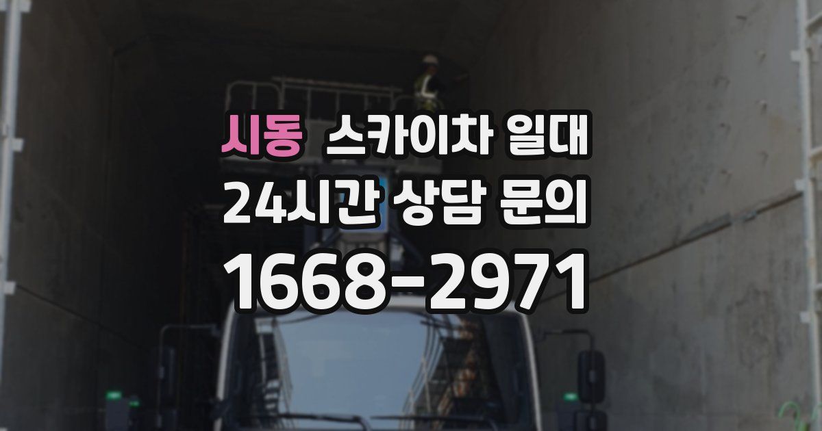 시동 스카이차 일대