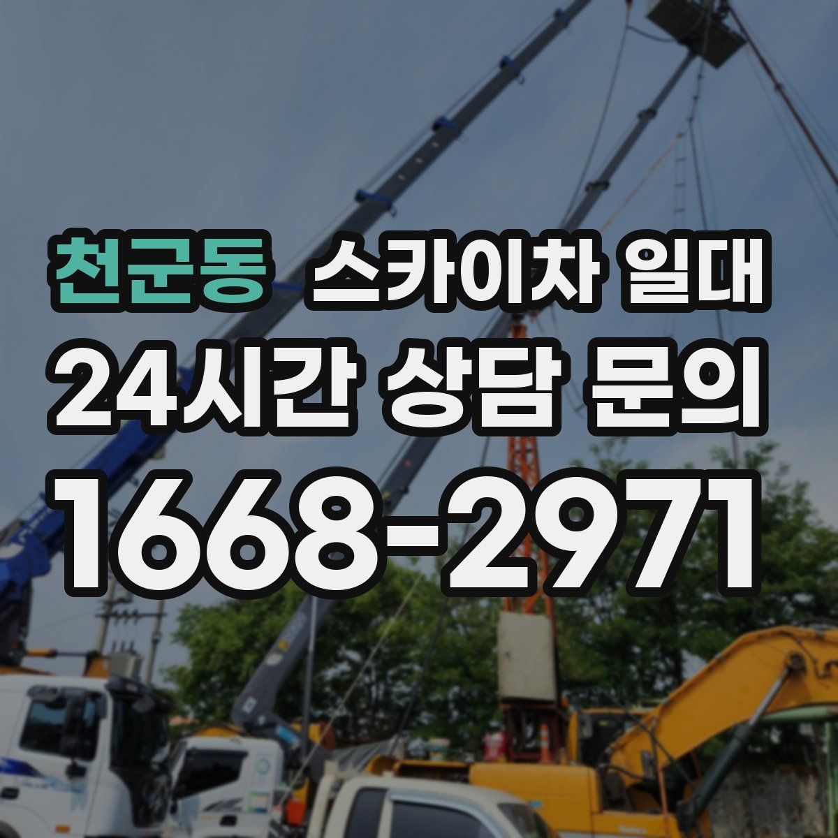천군동 스카이차 일대
