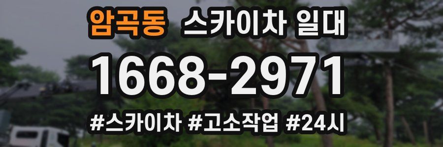 암곡동 스카이차 일대