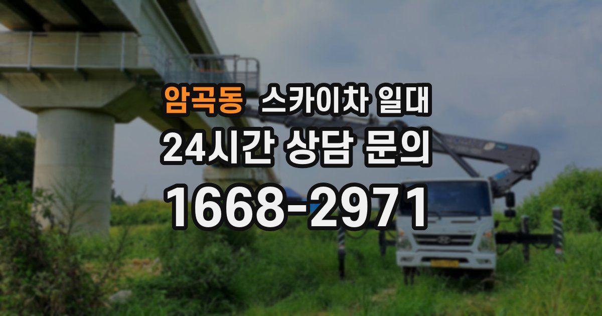 암곡동 스카이차 일대