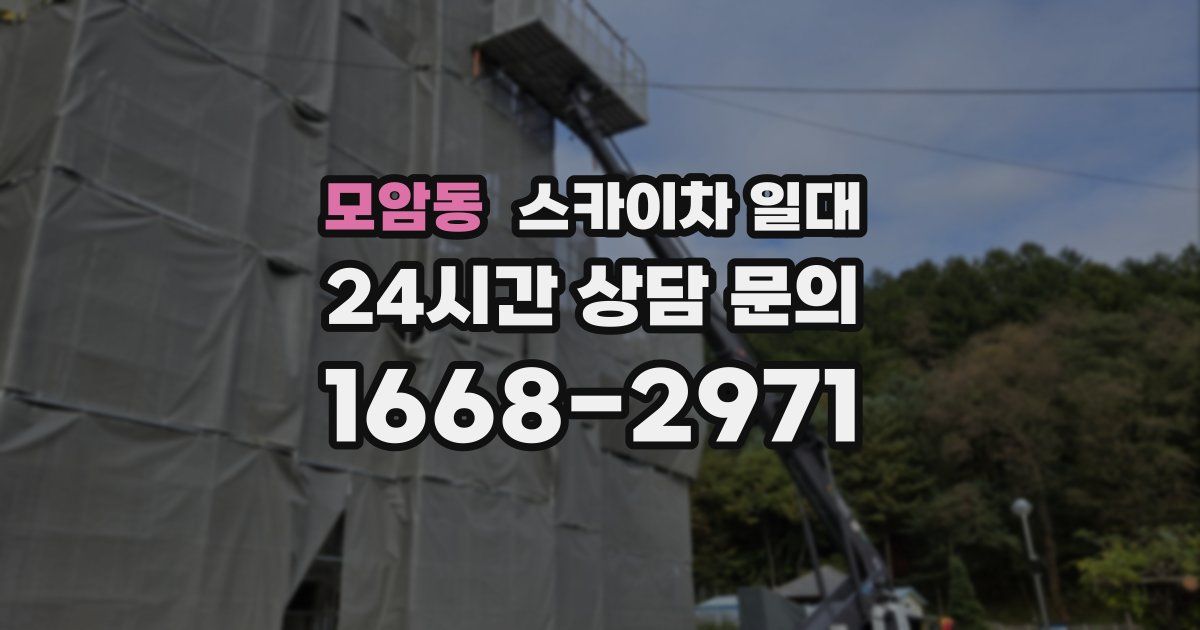 모암동 스카이차 일대