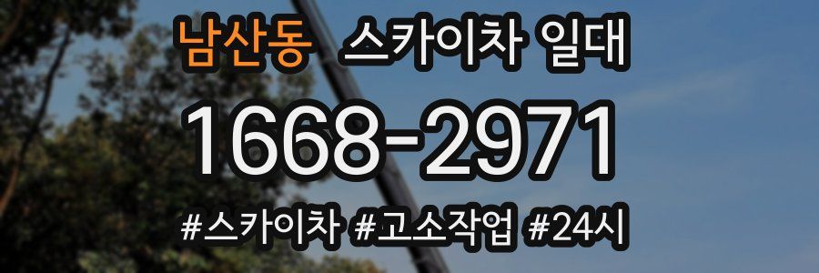 남산동 스카이차 일대