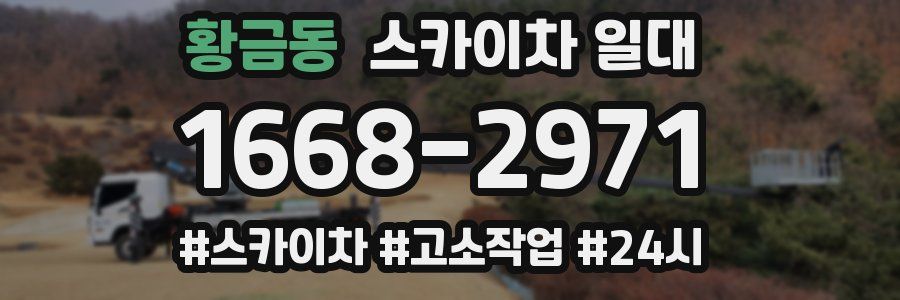 황금동 스카이차 일대
