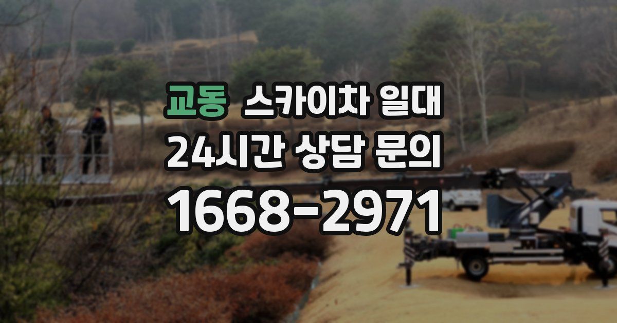 교동 스카이차 일대