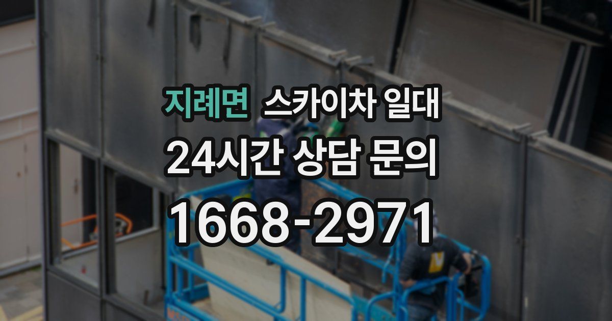 지례면 스카이차 일대