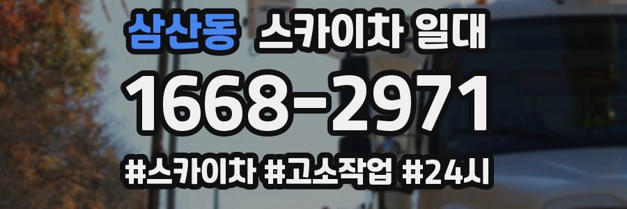 삼산동 스카이차 일대
