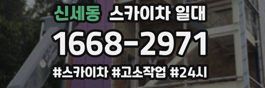 신세동 스카이차 일대